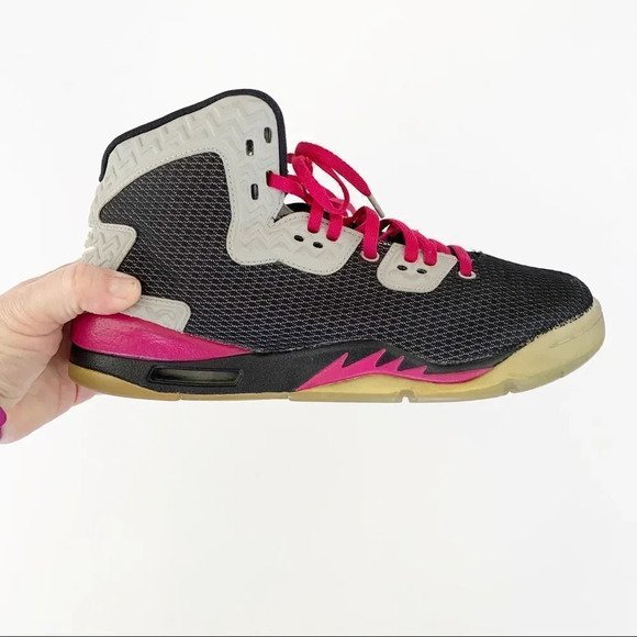 Nike Air Jordan Spike Forty Youth‎ 7 7Y Black Gray Fuchsia Sport 811121-009 - Picture 2 of 13